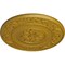 Ekena Millwork Milan Ceiling Medallion, Hand-Painted Pharaohs Gold, 47 5/8"OD x 2 3/4"P CM47MIPGS - alternate 3